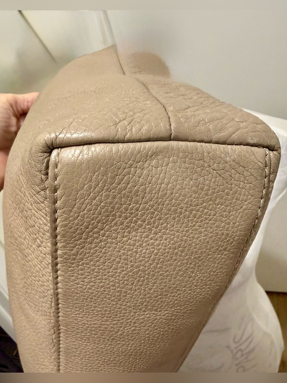 KATE SPADE Leather Hobo Shoulder Chain Strap Bag, Beige/Tan/Taupe - Picture 3 of 14